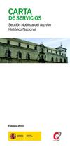 Carta de Servicios de la Sección Nobleza del Archivo Histórico Nacional