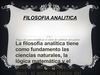 Filosofía Analítica