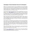 Advantages of Article Submission Service from Blurbpoint