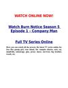 Watch Burn Notice Company Man
