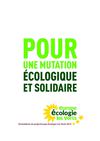 Pour une mutation écologique et solidaire