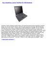 Computers & Accessories - Lenovo ThinkPad T61 7658 Notebook