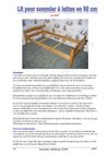 Fabrication d'un lit