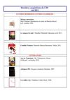 Dernières acquisitions du CDI de la SEGT -été 2011