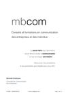 Découvrez mbcom, conseils et formations en communication des entreprises