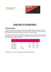 Amende et Barèmes