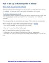 How To Set Up An Autoresponder In Aweber