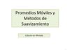 Promedios móviles y métodos de suavizamiento (Minitab)
