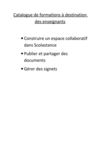 Catalogue de formation à destination des enseignants du lycée Yourcenar