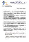Lettre aux habitants du Cher (07 07 2011)
