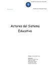 actores del sistema educativo