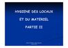 2011 HYGIENE DES LOCAUX PARTIE II