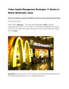 Fisher Capital Management Strategies: 11 Stocks to Watch: McDonald’s, Ciena