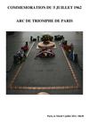 Commémoration 2011 à l'Arc de Triomphe de la tragédie du 5 juillet 1962 à Oran