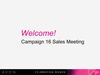 Campaign 16 Sales Meeting Slides