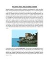 Vacation villas- The paradise in earth