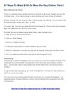 87 Ways To Make $100 Or More Per Day Online- Part 3