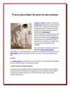 Trucos para bajar de peso en una semana