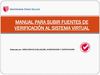 Manual para subir fuentes de verificación en el SVA