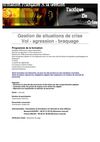 Gestion de situations de crise