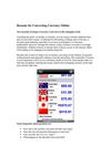 Reasons for Converting Currency Online 
