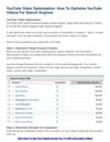 YouTube Video Optimization- How To Optimize YouTube Videos For Search Engines