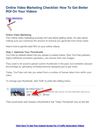 Online Video Marketing Checklist- How To Get Better ROI On Your Videos