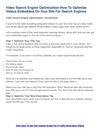 Video Search Engine Optimization-How To Optimize Videos Embedded On Your Site For Search Engines