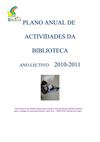 Plano de Actividades da BE 2010-2011