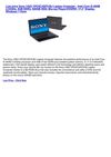 Computers & Accessories - Sony VAIO VPCEC3DFXBJ Laptop Computer - Intel Core i5-460M 2.53GHz, 4GB DDR3, 500GB HDD,...