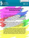Tips To Successful Social Media Marketing Services
