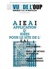 Revue de l'OUP n°0 : AIEAI ▬ Application d'idées pour le site de EAI à Montpellier