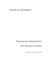 REAGRUPAMENT - POLITICAL STATEMENT (2009)