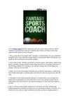 10 Fantasy Sports Draft Day Tips