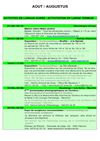 AGENDA EVENEMENTS 2011