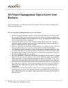 10 Project Management Tips to Grow Your Business