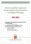 Catalogue SPRFPA - ETAQ PFA, ETAPS, SEDOP - 2011-2012