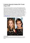 Celebrity Hairstyle Fashion 2011 Trend Chop It Off!