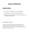 La Carta Personal 10º grado
