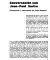 Conversación con Jean Paul Sartre, de Jorge Semprún