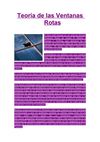 teoria de las vetanas rotas