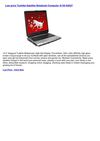 Computers & Accessories - Toshiba Satellite Notebook Computer A135-S4527