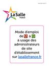 Mode d'emploi lasallefrance.fr