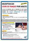 Inscription cours de français pour adulte - Montreuil