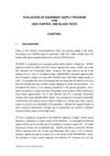 EVALUATION OF EQUIPMENT SUPPLY PROGRAM FOR AIDS CONTROL AND BLOOD TEST MAIN REPORT