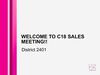 C18 Sales Meeting Presentation- District 2401