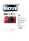 Review: Samsung SH100 point-and-shoot (Macworld)