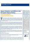 Space weather and NEO's in the European Space Policy