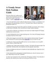 A Trendy Street Style Fashion Guide