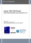 Pass lotus 190-735 Exam